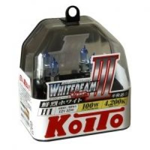 Лампа галогенная Koito Whitebeam III H1 P0751W 4200K 12V 55W (100W)