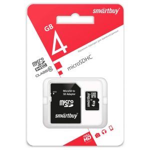 Карта памяти Smart buy 4 Gb class 10